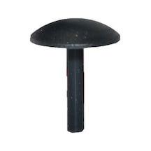 Döşeme Klips Siyah Renk Şapka Açık Gri 7,5x26x20mm 25 Adet