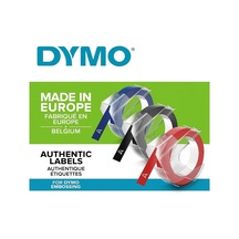 Ayrex Dymo 3d Plastik Kabartma Şerit 9 Mm X 3 Mt , 3'lü Paket, Siyah/kırmızı/mavi - S0847750 1
