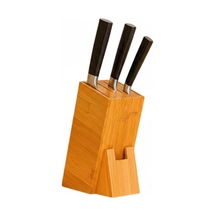 Tr Bambu Ahşap Bıçak Standı 220 Mm Eğik Tasarım, Kaymaz Tabanlı, Çoklu Bıçak Yuvalı, Modern Ve Doğal Mut Diğer