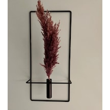 MetaQuartz Aksesuar 2'li Kare Siyah Metal Çiçeklik , Modern Dekoratif Metal Çiçeklik Siyah