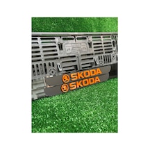 Pleksi Otomobil Plakalık Ahenk Model Turuncu Skoda Logolu - 693648222