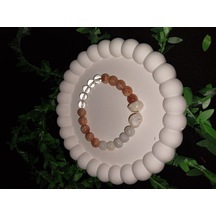 Doğru Zamanda Doğru Yerde Olma & İç Huzur Sertifikalı Doğal Taş Bilekliği Özel Kutulu Ve Hediyeli Çok Renkli