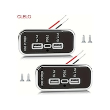 Honeybeeshop Rv 12v Usb Cikisi 3 Portlu Dual Usb A Ve 3 1a Type C Pd Qc 3 0 Super Hizli Sarj Adaptoru Dıy Kit 2 Set Araç Deniz Aracı Kamyonet Golf Arabası Için