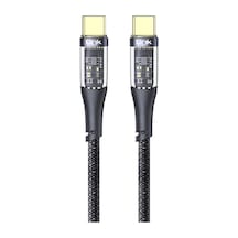 Linktech K670 Safe Type-c - Type-c 60w 1.3m Örgü Şarj Kablosu