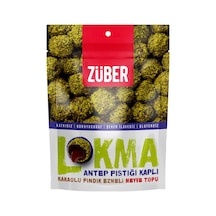Züber Lokma 96g Antep Fıstıklı Hurma Topu Kakaolu Fındık Ezmesi 8'li Avantaj Paketi - 8 Adet Tarı
