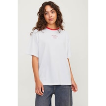 Jjxx Jxalba Loose Ss Prınt Tee Beyaz Kadın Kısa Kol T-shirt 000000000101993566 Beyaz