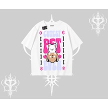 Tarzsokak Best Pet Ever Baskılı Oversize Tshirt Beyaz Tarzsokak Best Pet Ever Baskılı Oversize Tshirt Beyaz