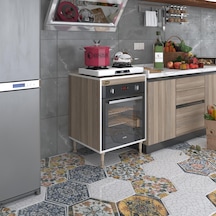 Kenzlife Ankastre Modülü Kabini Pança Tantra Crd 89-81 60 56 Fırın Ocak Dolabı Ayarlı Ayaklı Üstü Kapalı