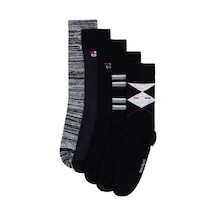 U.S. Polo Assn. Erkek 5'lı Paket Siyah Çorap Geus 40-44