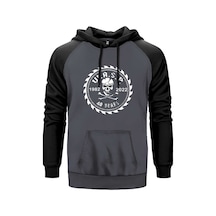 Wasp 40 Years Gri Renk Reglan Kol Sweatshirt Gri