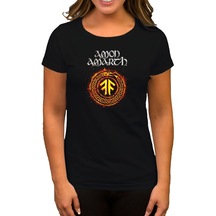 Amon Amarth Skull Siyah Kadın Tişört