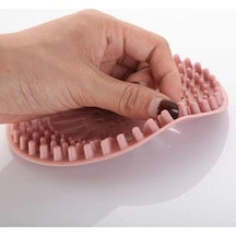 Yuvarlak Silikon Lavabo Ve Küvet Süzgeci, Lavabo Tıkacı Gider Koruyucu 12 Cm Pembe Renk Silikon Diğer