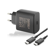 Type-c Pd Hızlı Şarj Seti 45w Type-c Adaptörlü 1 M Pvc Kablolu Siyah Nd1007 Tg 5klfk5h