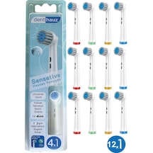 Sensetive - Ekstra Yumuşak Oral B Şarjlı Diş Fırçası Yedek Başlığı - 12 Adet Yedek Başlık