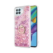 Microsonic Oppo Reno 4 Lite Kılıf Glitter Liquid Holder