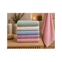 Gonca Renkli Havlu 50x90 Cm 6'lı Set %100 Pamuk - Çok Renkli