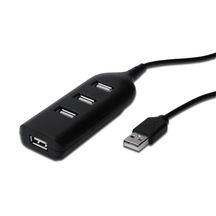 Digitus Ab-50001-1 4 Port USB 2.0 Adişi Plastik Çoklayıcı