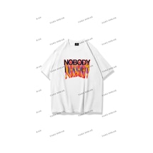 Tarzsokak Unisex Nobody Tshirt Beyaz