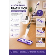 Su Püskürtmeli Sprey Mop Hazneli Mikrofiber Mutfak Ve Parke Temizlik Paspası