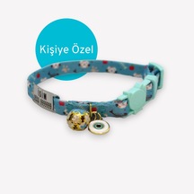 Caramelos Güvenlik Kilit İsimli Kedi Tasması-sallanmayan Mkm