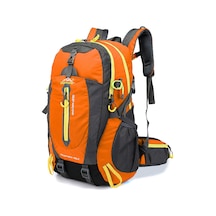 Wezone 40l Ultra Hafif Seyahat Sırt Çantası - Dayanıklı Nylon, 6 Cep, Erkek/kadın İçin Turuncu