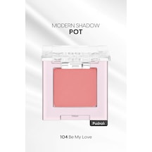 Mat Pudra Dokulu Tekli Göz Farı Modern Pot 104 Be My Love 104 Be My Love