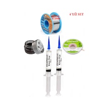 Lehimleme Seti 40 G 0,5 Mm Lehim Teli Cp-1515 Lehim Fitili Flux Lehim Toplama Set Tk14