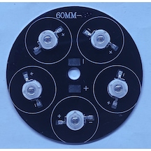 Tek Renk Yuvarlak 5 Li Power Led 60Mm Led Bar Pcb