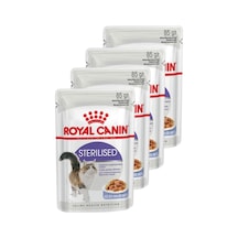 Tr Pouch Jelly Sterilised Kısırlaştırılmış Yaş Kedi Maması 85 Gr X 4 Adet