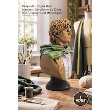 3 Adet Sam Büst Polyester Büyük Büst Manken, Sergileme Ve Dikiş İçin Display Bust Mannequin