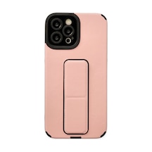 Apple iPhone Uyumlu 12 Pro Max Kılıf Mega Standlı Silikon - Pudra Bzsxx00 1