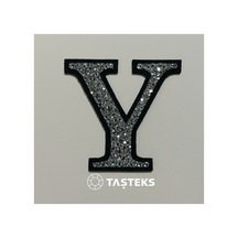 Taşlı Ütülenebilen Veya Sticker Olarak Kullanılabilen 6cm Y Harfi