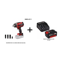 Einhell Impaxxo 18/450 Kömürsüz Akülü 18V 4AH Pxc Starter Kit + Akü & Şarj Cihazı Darbeli Somun Sıkma Makinesi Avantaj Set-2