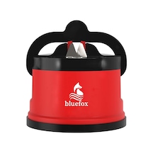 Kırmızı Powergrip&apos Li Bıçak Bileyici - Vantuzlu Vakumlu, Serbest Ellerle Kullanılabilen Tungsten Carbide Bıçak Bileme Aleti -