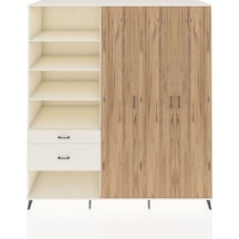 Kronos Dolap 16 Raflı 2 Çekmeceli 3 Kapaklı 220x59x243 Aytaşı-çam/aytaşı Atlas Çam/aytası