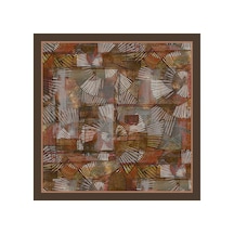 Arancia Kahverengi 90x90 İpek Twill Eşarp Kahverengi Kahverengi