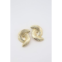 Çelik Küpe 14 K-17230 40mm Çok Renkli