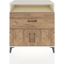 Hyperion Şifonyer 2 Raflı Tek Çekmeceli 2 Kapaklı 88x44x96 Aytaşı-çam Aytası