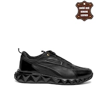 Marcomen 18489 Erkek Hakiki Deri Casual Ayakkabı Siyah-siyah