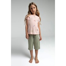 U.s. Polo Assn. Kız Çocuk Pembe Kapri Takım Us2069 Pembe