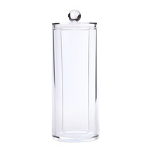 Youtek Şeffaf Akrilik Makup Pamuğu Saklama Kutusu - Banyo Ve Vanity Organizasyonu Şeffaf