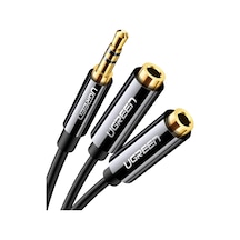 3.5mm 2'li Aux Kulaklık Çoklayıcı, Siyah