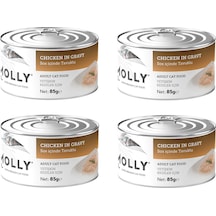 Molly Tavuklu Sos İçinde Yetişkin Kedi Konservesi 85 Gr. X 4 Adet