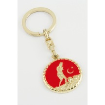 Atatürk Metal Anahtarlık-gümüş Rengi N162