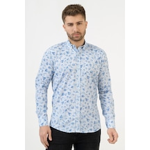 White Stone Cáceres G2314 Regular Fit Pamuklu Likralı Gömlek Desenli 2xl Çok Renkli