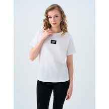 Regular Fit Kadın Tshirt U.kol Beyaz