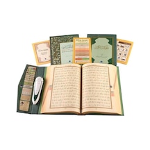 Hayrat Neşriyat Kuran Okuyan Kalem Seti Yeşil, Rahle Boy, Karton Kutulu