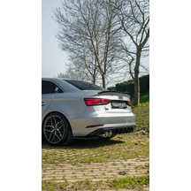 Audi A3 8v Sedan 2016-2020 Arka Difüzör Sportif Görünüm + Agresif Arka Tasarım