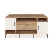 Kronos Konsol 5 Raflı Tek Çekmeceli 2 Kapaklı 176x59x83 Çam-aytaşı/çam Aytaşı/çam
