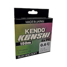 Kendo Kenshi Japanese Braid Low Pitch 8x Multicolor 150m Örgü İp 0,16mm Multicolor